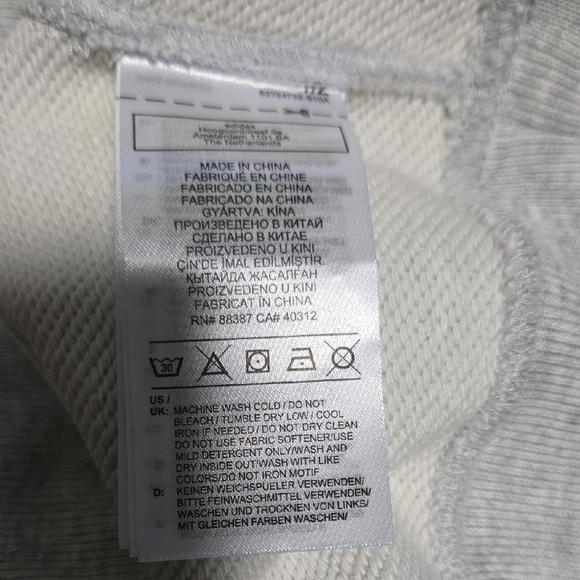 Adidas Men's Light Gray Crewneck Sweater - Picture 6 of 9